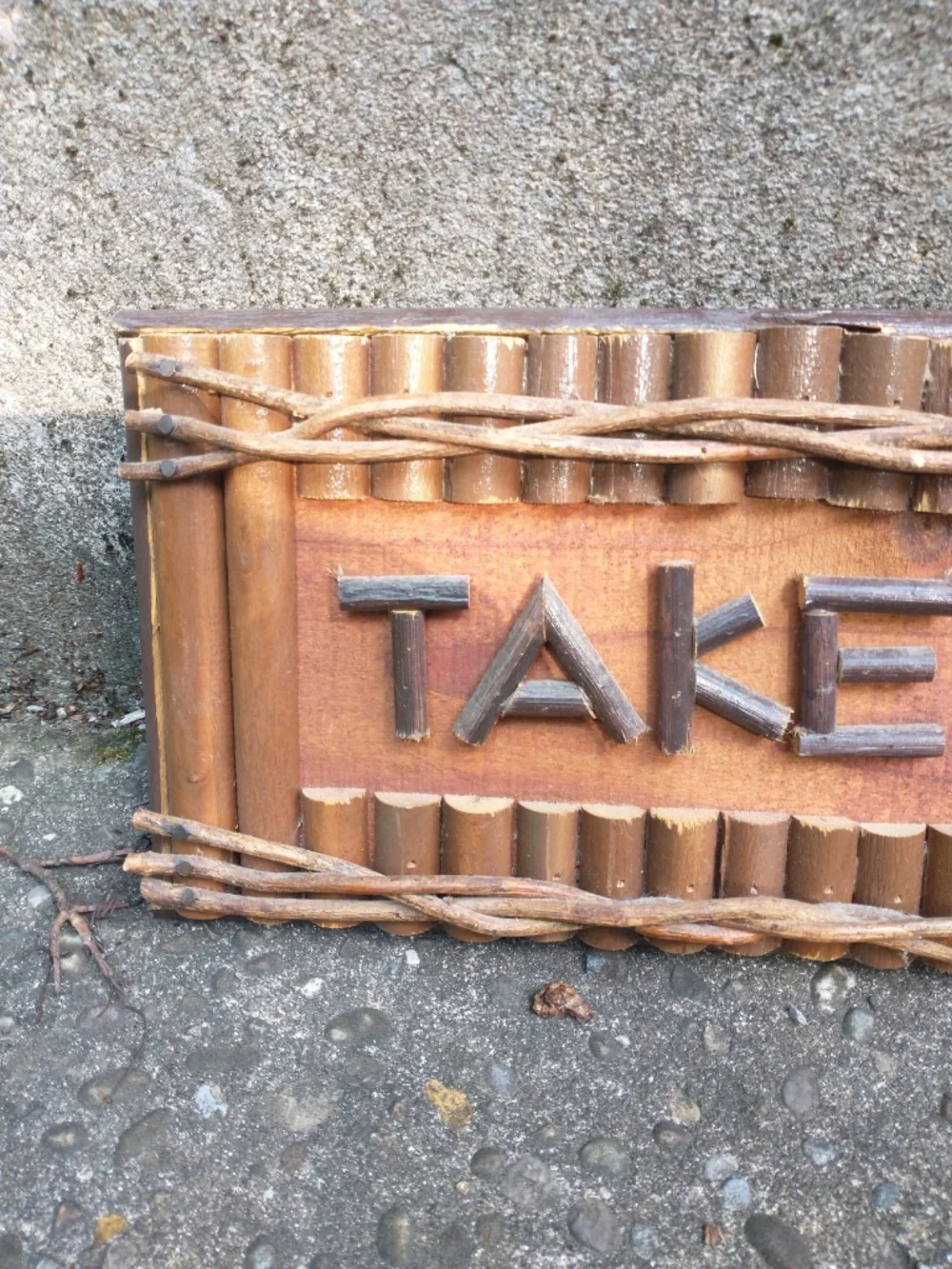 Handcrafted Wooden Hiking Sign